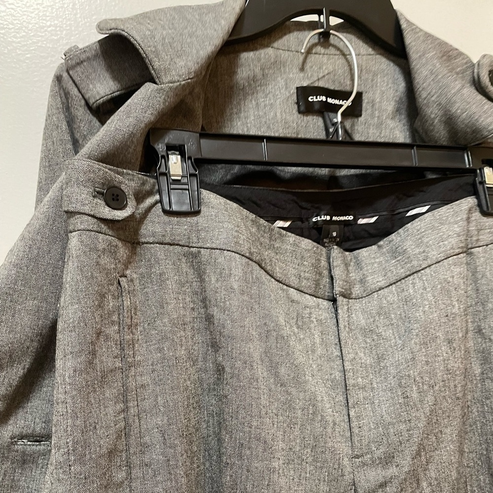 Club Monaco Grey Tailored Suit Set - Picture 16 of 16